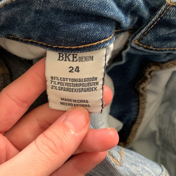 BKE BILLIE Slim Fit High Rise Ankle Skinny Distressed Blue Jeans from Buckle - Picture 5 of 12